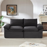 Modern corduroy cloud sofa, can be freely combined and has a comfortable sitting experience, suitable for modern living room furniture in homes, apartments, and offices