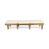 ARIANA KD WOOD CHAISE LOUNGE W/ CUSHION