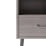 Two sets of Nightstand,modern style bedside table, With storage drawers and open wooden shelves, Suitable for living rooms, Bedrooms and small spaces. Decorative bedside tables in two sets, Easy to as