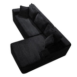 94.5" Cloud Modular Sectional Sofa Couch with L-Shape Chaise,Modern Minimalist Upholstered Couches for Living Room Bedroom,Deep Seat Corner Couch,No Assembly Required