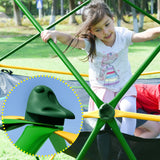 13ft Geometric Dome Climber Play Center, Kids Climbing Dome Tower with Hammock, Rust & UV Resistant Steel Supporting 1000 LBS