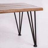 ZION INDUSTRIAL WOOD AND METAL COFFEE TABLE
