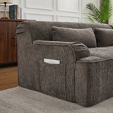 Chenille L-Shape Luxury Sectional Oversized Sofa,Mnimalist Design,Comfy Sleeper Couch for Living Room,Apartment&Reception Spaces,No Assembly Required