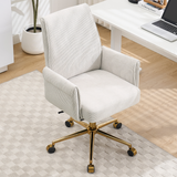 Mid-back liftable office chair, striped fabric, and ergonomically designed, is an excellent choice for working, studying or relaxing. The mid-back design provides a better sitting experience,White
