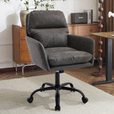 Artificial leather, PU leather, black base, adjustable in height, suitable for office, bedroom, dressing table and other environments. An office chair.Green