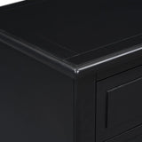 U_STYLE 28''painted Nightstand with 3 Drawers and Smooth Gliding Rails ,Simple Bedside Cabinet with Metal handle, Minimalist Sofa Side Table with rubber legs for Bedroom Sofa Couch Office