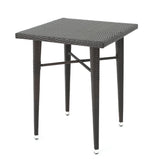 32" SQUARE WICKER BAR TABLE