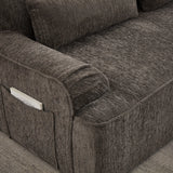 Chenille L-Shape Luxury Sectional Oversized Sofa,Mnimalist Design,Comfy Sleeper Couch for Living Room,Apartment&Reception Spaces,No Assembly Required