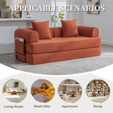 UNITED WE WIN Foldable and compressible sofa, featuring a sturdy metal frame, It allows you to freely create a personalized leisure area. A combination of modern metal and fabric for Small Spaces