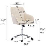 TY Adjustable Office Chair, Home Bedroom, Ergonomic Swivel Chair, Backrest Seat, Comfortable for Long Sitting