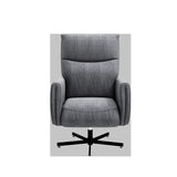 Power Swivel Recliner Chair, Electric Reclining with USB & Type-C Charging, 360° Swivel Velvet Upholstered Accent Chair, for Home Office & Living Room, Easy Assembly,Dark Gray