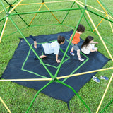 12ft Geometric Dome Climber Play Center, Kids Climbing Dome Tower with Hammock, Rust & UV Resistant Steel Supporting 1000 LBS