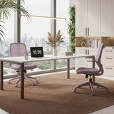 Ergonomic Color Office Chair 500lb (About 226.8kg), Home Office, Mesh Back, Integrated Molded Foam, Comfortable Sitting, Flipping Armrest, Fireproof, Rotating, Lifting Multifunctional Chair (Purple)