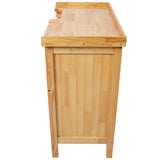 Solid Wood Jewelry Workbench - Wooden Craft Station with Practical Storage Drawers for Jewelry Making
