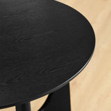 25" Round End Table, Wooden Side Table,Night Stand for Living Room ,Reception Room