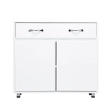 Two door Side Table-White