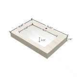 36" MURI Roma Travertine-Pattern Sintered Stone Countertop and Undermount Ceramic Basin with One Standard Pre-drilled Faucet Hole, NO Cabinet, NO Faucet and Sink Cover