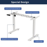 48"×24" Oak Color Electric Standing Desk Height Adjustable Desk for Home and Office Computer Table Gaming Desk Modern Lift-up Desk