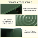 Sideboard Buffet Cabinet, 59"Green Accent Cabinet with 4 Doors, Mid Century Modern Pantry Cabinet, Wood Buffet Cabinet, Media Cabinet, Console Cabinet, Cabinet for Entryway, Living Room, Dining Room