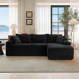 94.5" Cloud Modular Sectional Sofa Couch with L-Shape Chaise,Modern Minimalist Upholstered Couches for Living Room Bedroom,Deep Seat Corner Couch,No Assembly Required