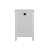 White 3 Drawer Nightstand with Charging Station and USB Ports & Power Outlets,Wooden Bed Side Table/End Table Modern Night Stands for Bedrooms
