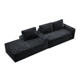 104 Inch Cloud Sectional Couch,Modern Modular Sectional Sofa with Deep Seat,Corduroy Boneless Couches with L-Shape Chaise for Living Room Bedroom,No Assembly Required