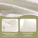 [VIDEO]116'' Fully Compressed Sofa with High Density Foam, Integrated Backrest&Seat Cushion, Decorative Edging, Legless Design without Frame, No Assembly Required, Free Combination, Particle Chenille