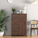 Desk Cabinet, with Storage Drawer & Shelves, Fold-up Desktop, Ideal for Home, Office, Kitchen storage organizer, Dormitory, Small Spaces W31.49"xD13.78"xH47.2"