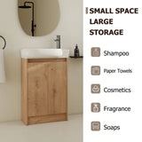23" Freestanding Bathroom Vanity with Sink, Soft Close Doors