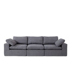 Convertible Sleeper Sofa Bed with Cylindrical Pillow, Corduroy Folding Mattress Couch with Fixed-Shape Frame, Floor Sofa Lounge Couch for Living Room Bedroom Lounge Studio (Grey)
