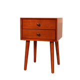 Nightstand with 2-Drawers, Small Side End Table with Storage, Seadrifte