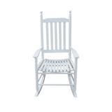 wooden porch rocker chair  WHITE, without mat