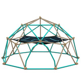 12ft Geometric Dome Climber Play Center, Kids Climbing Dome Tower with Hammock, Rust & UV Resistant Steel Supporting 1000 LBS