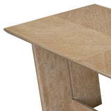 TREXM 6-Piece Retro Dining Table Set for 6, 60" Wood Kitchen Table and Chairs Set of 4 with Bench Designed Trestle Base for kitchen & Dining Room (Natural Wood Wash)