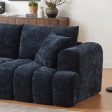 Chenille L-Shape Luxury Sectional Oversized Sofa,Mnimalist Design,Comfy Sleeper Couch for Living Room,Apartment&Reception Spaces,No Assembly Required