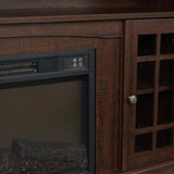 Classic TV Media Stand Modern Entertainment Console for TV Up to 65" with Open and Closed Storage Space, Espresso, 58.25"W*15.75"D*32"H