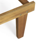 ARIANA KD WOOD CHAISE LOUNGE W/ CUSHION