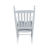 wooden porch rocker chair  WHITE, without mat