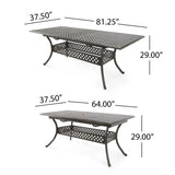 ABIGAIL CAST EXPANDABLE DINING TABLE