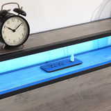 Full Bed Frame, Storage Headboard with Charging Station, Solid and Stable, Noise Free, No Box Spring Needed, Easy Assembly