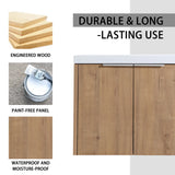 Bathroom Cabinet With Sink,Soft Close Doors,Float Mounting Design,24 Inch For Small Bathroom,24x18-00624 IMO(KD-Packing)