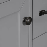 36" Bathroom Vanity with Sink Combo, Six Drawers, Multi-Functional Drawer Divider, Adjustable Shelf, Grey (Old Sku:SY999808AAE)