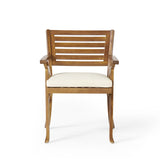Outdoor Hermosa KD Wood Dining Chair With Cushions (Set of 2)