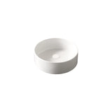 14'' Bathroom Sink, Round Vessel Ceramic Basin without Faucet, NO Cabinet, White