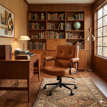HQ #232 Brown American Office Chair