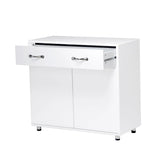 Two door Side Table-White