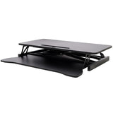 Adjustable Height Standing Laptop Desk,Adjustable Sit to Stand Up Workstation  with Keyboard Tray,Black