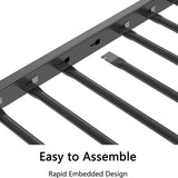 Adam Sturdy Twin over Twin Bunk Bed Metal Black for Kids and Adult, Low Profile Twin over twin bunk bed with Ladder and Guardrails, Easy Climbing, Beds for Bedroom, Same as original B083124170