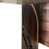 Folding Desk with Storage, Space-Saving Foldable Computer Desk for Small Spaces, Writing Study Table for Home Office, Bedroom, Dorm, Apartment