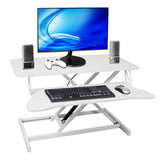 Adjustable Height Standing Laptop Desk,Adjustable Sit to Stand Up Workstation  with Keyboard Tray,Black